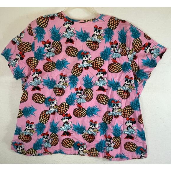 Disney Minnie Mouse & DC Wonder Woman 3XL Scrub Tops Medical Pediatric Nurse Doc - Picture 3 of 11